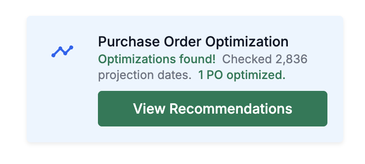 Vendor management portal with PO status updates and communication features
